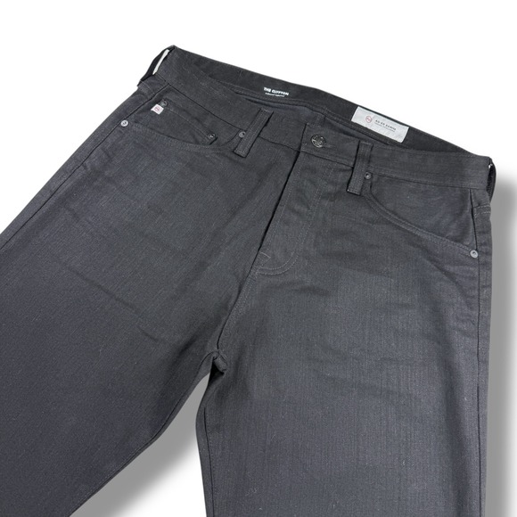 AG Adriano Goldschmied The Clyfton Relaxed Straight Leg Jeans Mens 32x33 Black - Picture 4 of 13